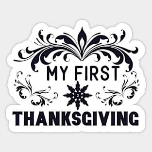 My First Thaksgiving Sticker